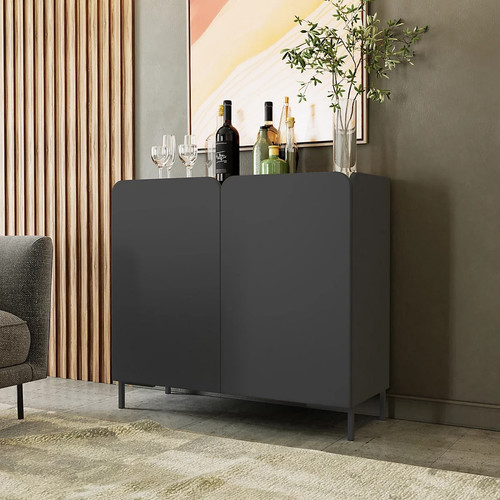 Albany black sideboard - albany, unit