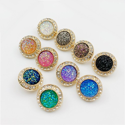 Bling rhinestone buttons - rhinestone,