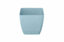 Whitefurze Indoor Square Plant Pot 16cm Blue