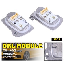 Pair  For Audi A3 RS3 2016-2020 LED DRL Module Daytime Running Light Ballast Set