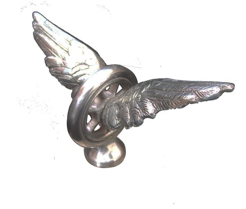 Early car flying wheel - flying, and
