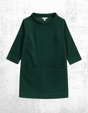 Womens Seasalt Needlecord Tunic Cotton ¾ Sleeve Sail By The Stars Jade Green