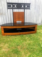 Florence Walnut Cantilever TV StandJF209 WB OVAL CANTILEVER TV STAND