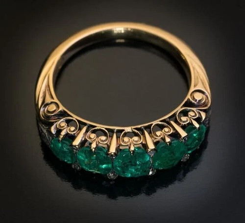 Antique 2ct round lab created - lab,