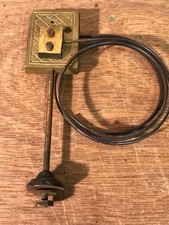 011a  Vintage Brass and Steel Ting Tang Double Clock Coil Chime Gong  22cm Tall