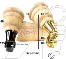 2x Solid Wood Furniture Sofa