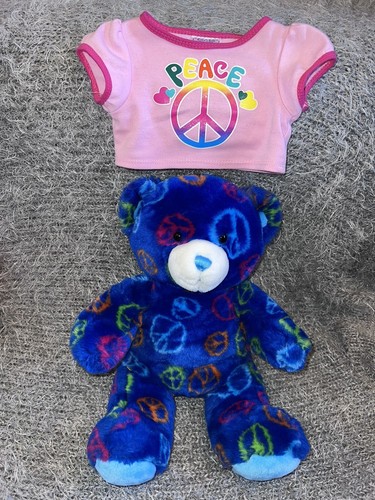 Build bear blue rainbow - a,