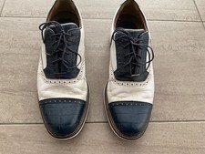 Footjoy Premiere Series Golf Shoes Mens Size 10M White Navy Blue.