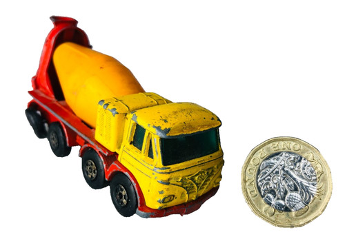 Toy car matchbox cement mixer - car,