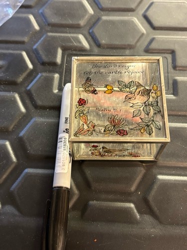 Religious glass box hand - glass,