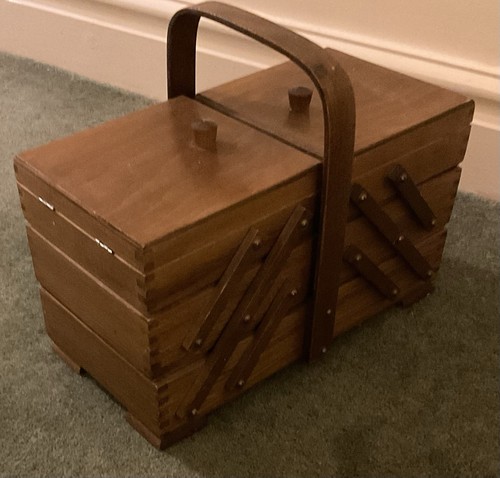Antique cantilever cabinet - cantilever,
