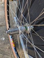 HOPE TI GLIDE REAR MAVIC 517 RIM REAR 26" WHEEL VGC SILVER Michelin Wild Gripper