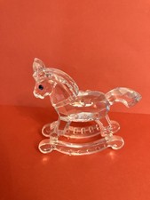Retired Swarovski Crystal Rocking Horse