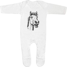 'Surprised Horse' Baby Romper