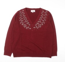 Afibel Women Red Rhinestone