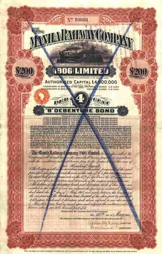 Manila railway company 1907 - manila,