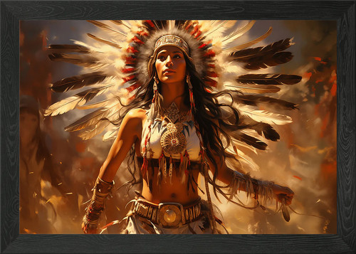Native american woman - woman, in