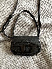 Diesel Original 1DR Leather Shoulder Bag Coffee Bean , Authentic