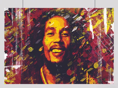 Bob marley poster print - bob,
