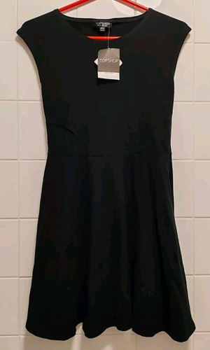 Topshop black lycra mini - lycra, mini-dress