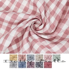 100% Cotton Gingham Fabric  3/8" (9mm x 10mm) Check Sewing Quilting Crafts