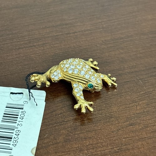 Swarovski pave crystal frog - swarovski,