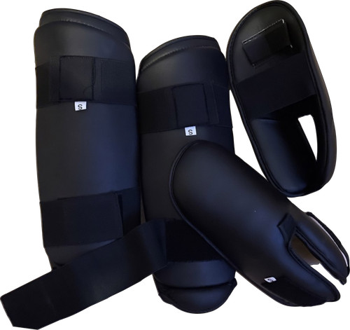 Karate foot shin pads - pads, in