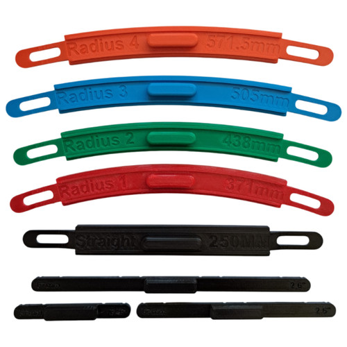 Gauge track radius - track,