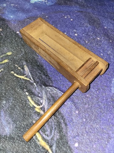 Vintage wooden football rattle - football,