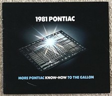 PONTIAC 1981 USA Car Sales Brochure FIREBIRD Phoenix LEMANS Grand Prix SAFARI