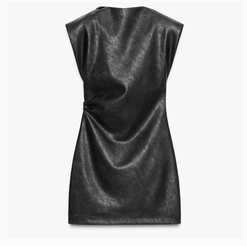 Zara black faux leather - , mini
