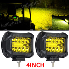 2x 4 INCH Yellow Driving Fog