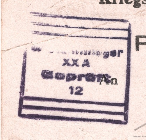 Germany ww2 pow mail card - germany,