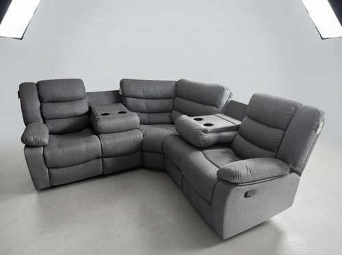 Grey fabric corner - grey,