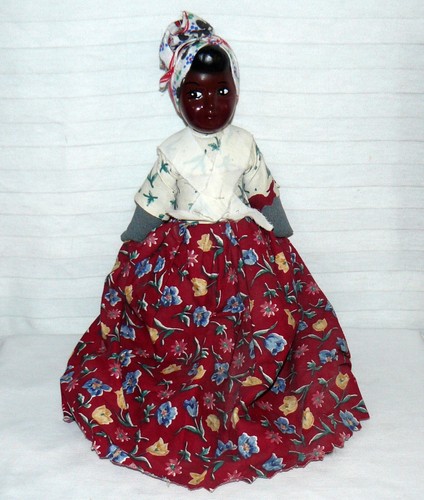 Dark skin vintage doll - skin,