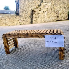 Wooden Bench Garden  Patio Rustic Home