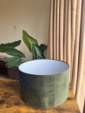 Habitat Green Velvet Lampshade