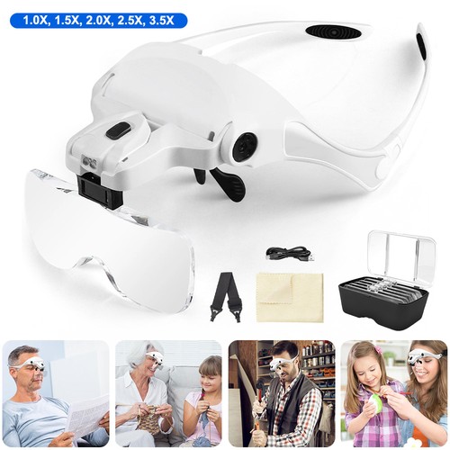 Magnifying glass headset led - magnifying, 2