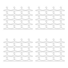  Set of 4 Mini Coat Hangers Baby Doll Clothes Closet Clothing Rack