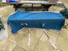 Derby House 6’9 Fleece Cooler Sweat Rug Link Blue Turquoise