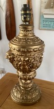 Rococo Style Gold Cherub Table Lamp in the manner of Clodion with Shade