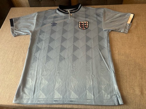 England 1987 3rd shirt blue - 1987-89,