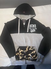 Ecko Unltd Men's XL Grey And Black Zip Up Hoodie