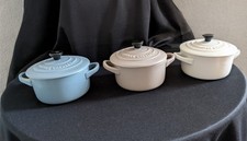 Le Creuset Matte Mini Cocotte Set of 3 0.25L - Stoneware - Boxed – Rare Colours