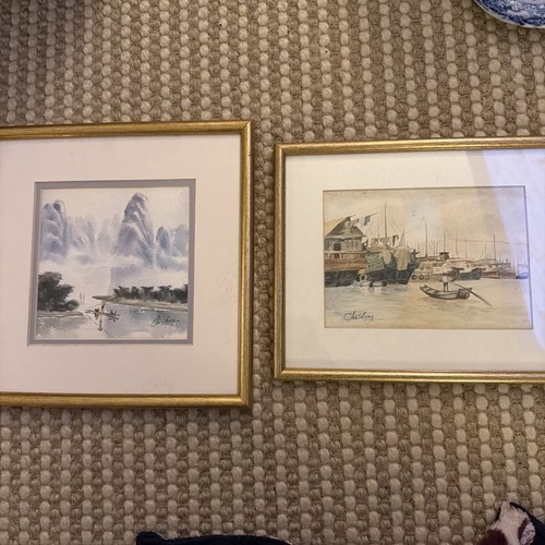 Pair original watercolour - pair,