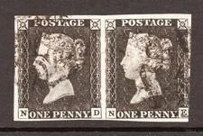 Sg2 penny black - 1d, plate