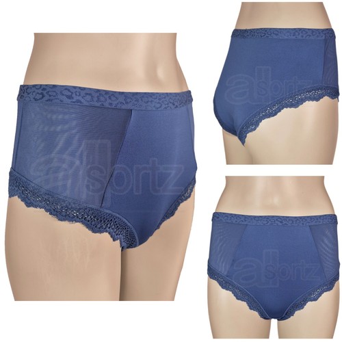 Ladies high rise leg knickers - high,