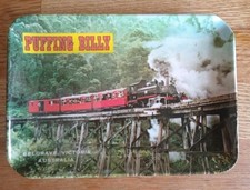 Vintage Puffing Billy Belgrave Narrow Guage Railway Plastic Tray Ashtray Trinket