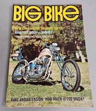 Big Bike Magazine April 1971 Vintage Motorcycle Chopper Custom Harley Triumph 