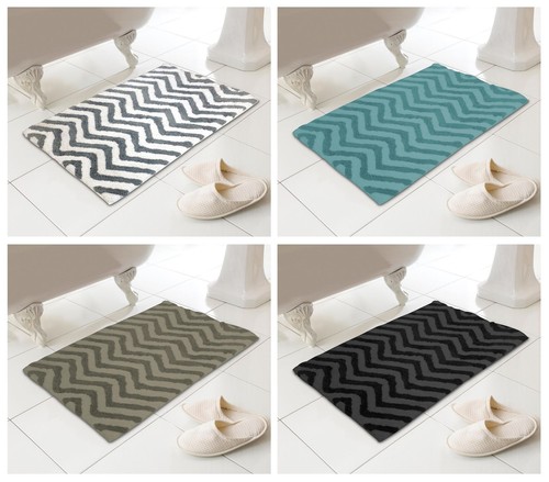 Chevron bath mat - chevron, deep